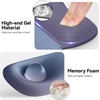 image:imageTECKNET Gel Mouse Pad with Wrist Rest 3 in 1 Keyboard Wrist Rest for Pain Relief NonSlip PU Base amp Easy Typing Ergonomic Mousepad Set for Office amp HomeBlackBlue Purple Gradient
