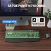 image:imageTECKNET Wired Keyboard and Mouse Combo 7 Color Backlit Large Print Ergonomic Keyboard with Wrist Rest Soft Typing USB Plug amp Play Silent Keyboard Mouse Set for Computer Mac Laptop PC Windows