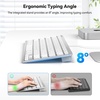 image:imageTECKNET Wired Keyboard for MacOS Devices with Dual Interface Slim Mac Keyboard Comfortable Ergonomic Typing Angle amp Stable Connection for PCLaptop Compatible with MacBook iMac Mac miniProWhiteWired