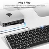 image:imageTECKNET Wired Keyboard for MacOS Devices with Dual Interface Slim Mac Keyboard Comfortable Ergonomic Typing Angle amp Stable Connection for PCLaptop Compatible with MacBook iMac Mac Black Gray
