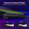 image:imageTECKNET Wired RGB Gaming Keyboard  26Key AntiGhosting 13 Lighting Modes SpillResistant 108 Membrane Keys Plug amp Play  with Ergonomic Wrist Rest amp Phone Holder for WindowsMac BlackBlack