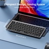 image:imageTECKNET Wireless Keyboard Rechargeable Bluetooth Keyboard 3Device Free Switching 24GBT Quiet Typing Lightweight amp Portable Compact Keyboard Compatible with Windows macOS Android GrayGray