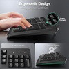 image:imageTECKNET Wireless Keyboard and Mouse Combo FullSize Ergonomic Keyboard amp Optical Mouse LowNoise Typing amp ClickingLong Battery LifeSpillResistant24G LagFree USB Receiver for PCLaptopComputerBlack