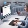 image:imageTECKNET Wireless Keyboard and Mouse Combo Mini Cordless Computer Keyboard and Mouse Set 24GHz Silent Adjustable 1600 DPI Quiet Click LagFree for Computer Laptop PC Windows Mac Chrome OSBlack