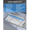 image:imageTECKNET Wireless Keyboard and Mouse Combo Mini Cordless Computer Keyboard and Mouse Set 24GHz Silent Adjustable 1600 DPI Quiet Click LagFree for Computer Laptop PC Windows Mac Chrome OSSilver White