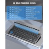 image:imageTECKNET Wireless Keyboard and Mouse Combo Mini Cordless Computer Keyboard and Mouse Set 24GHz Silent Adjustable 1600 DPI Quiet Click LagFree for Computer Laptop PC Windows Mac Chrome OSBlack Gray