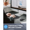 image:imageTECKNET Wireless Keyboard and Mouse Combo Mini Cordless Computer Keyboard and Mouse Set 24GHz Silent Adjustable 1600 DPI Quiet Click LagFree for Computer Laptop PC Windows Mac Chrome OSBlack Gray