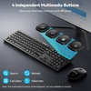 image:imageTECKNET Wireless Keyboard and MouseCharcoal