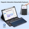 image:imageTECKNET for iPad A16 11th10th Generation Case with Keyboard 7 Color Backlight Detachable Wireless Bluetooth Keyboard Case with Pencil Holder for iPad 20252022 Thin amp Light BlackStandard
