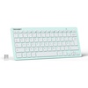 image:imageTECKNET 24G Wireless Keyboard  Mini Compact Keyboard with Media Hotkeys 12Month Battery Life Compatible with PC Desktop Laptop Smart TV  Green