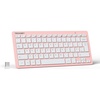 image:imageTECKNET 24G Wireless Keyboard  Mini Compact Keyboard with Media Hotkeys 12Month Battery Life Compatible with PC Desktop Laptop Smart TV  Pink