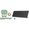 image:imageTECKNET 24GBT Bluetooth Keyboard Rechargeable  Gel Mouse Pad amp Keyboard Wrist Rest