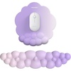 image:imageTECKNET Cloud Mouse Pad with Wrist Rest Ergonomic Cloud Wrist Rest with NonSlip Base PU Leather Memory Foam Mouse Pad Wrist Support for Keyboard and Mouse Pain Relief for Typing Gaming WhitePurple
