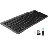 image:imageTECKNET Rechargeable Bluetooth Slim Wireless Keyboards  USBBT Compact Keyboard with Number Pad Multi Devices Easy Switch Low Profile Flat Keyboards for Laptop Computer MacBook Mac WindowsBlack