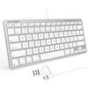 image:imageTECKNET Wired Keyboard for MacOS Devices with Dual Interface Slim Mac Keyboard Comfortable Ergonomic Typing Angle amp Stable Connection for PCLaptop Compatible with MacBook iMac Mac miniProWhiteWired