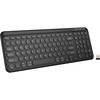 image:imageTECKNET Wireless Keyboard Bluetooth amp 24G USB Up to 4Device Connection USB C Rechargeable Battery Quiet Typing Compact Layout 7 Ergonomic Tilt Compatible with WindowsAndroidiOS BlackDeep Black