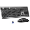 image:imageTECKNET Wireless Mouse and Keyboard  Grey