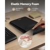 image:imageErgonomic Mouse Pad with Wrist Rest Mousepad with Wrist Support with Builtin Memory Foam and Ergonomic Slope Design Relieves Carpal Tunnel Syndrome PainDesk Computer Office Gaming Mouse PadsBlack