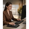 image:imageErgonomic Mouse Pad with Wrist Rest Mousepad with Wrist Support with Builtin Memory Foam and Ergonomic Slope Design Relieves Carpal Tunnel Syndrome PainDesk Computer Office Gaming Mouse PadsBlack