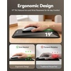 image:imageErgonomic Mouse Pad with Wrist Rest Mousepad with Wrist Support with Builtin Memory Foam and Ergonomic Slope Design Relieves Carpal Tunnel Syndrome PainDesk Computer Office Gaming Mouse PadsBlack