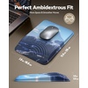 image:imageErgonomic Mouse Pad with Wrist Rest Mousepad with Wrist Support with Builtin Memory Foam and Ergonomic Slope Design Relieves Carpal Tunnel Syndrome PainDesk Computer Office Gaming Mouse PadsMountain Peak