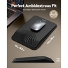 image:imageErgonomic Mouse Pad with Wrist Rest Mousepad with Wrist Support with Builtin Memory Foam and Ergonomic Slope Design Relieves Carpal Tunnel Syndrome PainDesk Computer Office Gaming Mouse PadsBlack