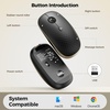 image:imageTECKNET Wireless MouseRechargeable Slim Portable Silent Computer Mouse with 24GHz USB ReceiverQuiet amp Lightweight Long Battery Life Optical Mice for NotebookPCLaptopComputerBlack gold