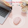 image:imageTECKNET Wireless MouseRechargeable Slim Portable Silent Computer Mouse with 24GHz USB ReceiverQuiet amp Lightweight Long Battery Life Optical Mice for NotebookPCLaptopComputerRose pink