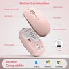 image:imageTECKNET Wireless MouseRechargeable Slim Portable Silent Computer Mouse with 24GHz USB ReceiverQuiet amp Lightweight Long Battery Life Optical Mice for NotebookPCLaptopComputerRose pink