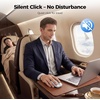 image:imageTECKNET Wireless MouseRechargeable Slim Portable Silent Computer Mouse with 24GHz USB ReceiverQuiet amp Lightweight Long Battery Life Optical Mice for NotebookPCLaptopComputerSilver white