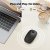 image:imageTECKNET Wireless MouseRechargeable Slim Portable Silent Computer Mouse with 24GHz USB ReceiverQuiet amp Lightweight Long Battery Life Optical Mice for NotebookPCLaptopComputerBlack gold