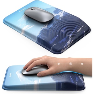 image:imageErgonomic Mouse Pad with Wrist Rest Mousepad with Wrist Support with Builtin Memory Foam and Ergonomic Slope Design Relieves Carpal Tunnel Syndrome PainDesk Computer Office Gaming Mouse PadsMountain Peak