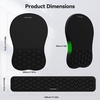 image:imageErgonomic Mouse Pad with Wrist RestKeyboard Pad and Mousepad with Wrist SupportMassage Design Effectively Relieves Carpal Tunnel Syndrome Suitable for Computers and Laptops