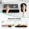 image:imageErgonomic Mouse Pad with Wrist RestKeyboard Pad and Mousepad with Wrist SupportMassage Design Effectively Relieves Carpal Tunnel Syndrome Suitable for Computers and Laptops