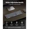 image:imageTECKNET Backlit Wireless Bluetooth Keyboard for Mac  Compatible Apple Keyboard or MacBook ProAir iMac  MultiDevice Up to 3 Devices Numeric Keypad Rechargeable