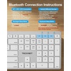 image:imageTECKNET Backlit Wireless Bluetooth Keyboard for Mac  Compatible Apple Keyboard or MacBook ProAir iMac  MultiDevice Up to 3 Devices Numeric Keypad Rechargeable