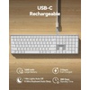 image:imageTECKNET Backlit Wireless Bluetooth Keyboard for Mac  Compatible Apple Keyboard or MacBook ProAir iMac  MultiDevice Up to 3 Devices Numeric Keypad Rechargeable