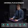 image:imageTECKNET Wired KeyboardSilent USB Keyboard for OfficeSpillResistantSlim FullSize Membrane LayoutPlug and Play for PCLaptopMacRGB Backlit