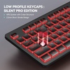 image:imageTECKNET Wired KeyboardSilent USB Keyboard for OfficeSpillResistantSlim FullSize Membrane LayoutPlug and Play for PCLaptopMacRGB Backlit