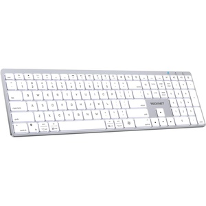 image:imageTECKNET Backlit Wireless Bluetooth Keyboard for Mac  Compatible Apple Keyboard or MacBook ProAir iMac  MultiDevice Up to 3 Devices Numeric Keypad Rechargeable