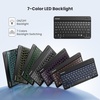 image:imageTECKNET Bluetooth iPad Keyboard Mini Portable Keyboard with Backlit Slim Quiet Keyboard Rechargeable Wireless Keyboard for iPad A16 11th 10th Generation iPad Pro Air Computer for All iOSAndroidBlack