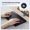 image:imageTECKNET Bluetooth iPad Keyboard Mini Portable Keyboard with Backlit Slim Quiet Keyboard Rechargeable Wireless Keyboard for iPad A16 11th 10th Generation iPad Pro Air Computer for All iOSAndroidBlack