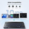 image:imageTECKNET Bluetooth iPad Keyboard Mini Portable Keyboard with Backlit Slim Quiet Keyboard Rechargeable Wireless Keyboard for iPad A16 11th 10th Generation iPad Pro Air Computer for All iOSAndroidBlack