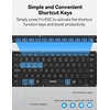 image:imageTECKNET Foldable Keyboard and Mouse Travel Keyboard and Mouse Rechargeable 24GDual Bluetooth Keyboards Combo for Business Travel for WindowsMaciOSAndriod iPadLaptop
