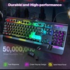 image:imageTECKNET Wired Gaming Keyboard Black amp Pink  2pcs