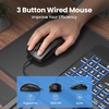 image:imageTECKNET Wired Keyboard and Mouse Combo 7 Color Backlit Large Print Ergonomic Keyboard with Wrist Rest USB Plug amp Play Silent Keyboard Mouse Set for Computer Mac Laptop PC Windows