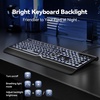 image:imageTECKNET Wired Keyboard and Mouse Combo 7 Color Backlit Large Print Ergonomic Keyboard with Wrist Rest USB Plug amp Play Soft Typing Silent Keyboard Mouse Set for ComputerWindows Mac