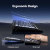 image:imageTECKNET Wired Keyboard and Mouse Combo 7 Color Backlit Large Print Ergonomic Keyboard with Wrist Rest USB Plug amp Play Soft Typing Silent Keyboard Mouse Set for ComputerWindows Mac