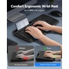image:imageTECKNET Wireless Keyboard and Mouse Combo Ergonomic 24G Ergonomic Keyboard and Mouse with Wrist Rest amp Phone Tablet Holder