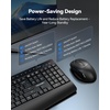 image:imageTECKNET Wireless Keyboard and Mouse Combo Ergonomic 24G Ergonomic Keyboard and Mouse with Wrist Rest amp Phone Tablet Holder